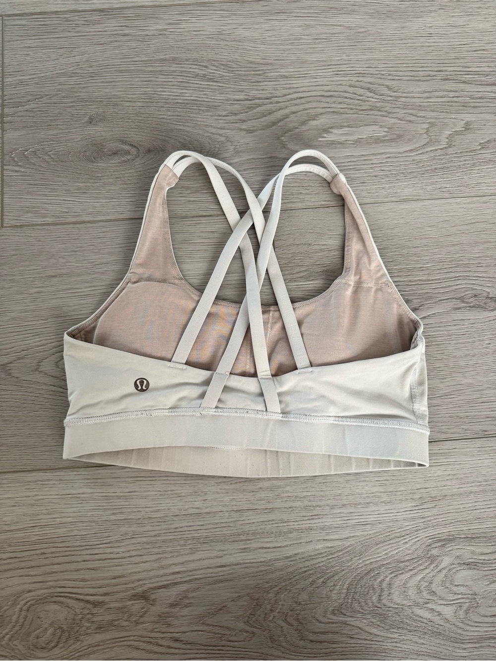 lululemon athletica White Sports Bra with Crisscross Back